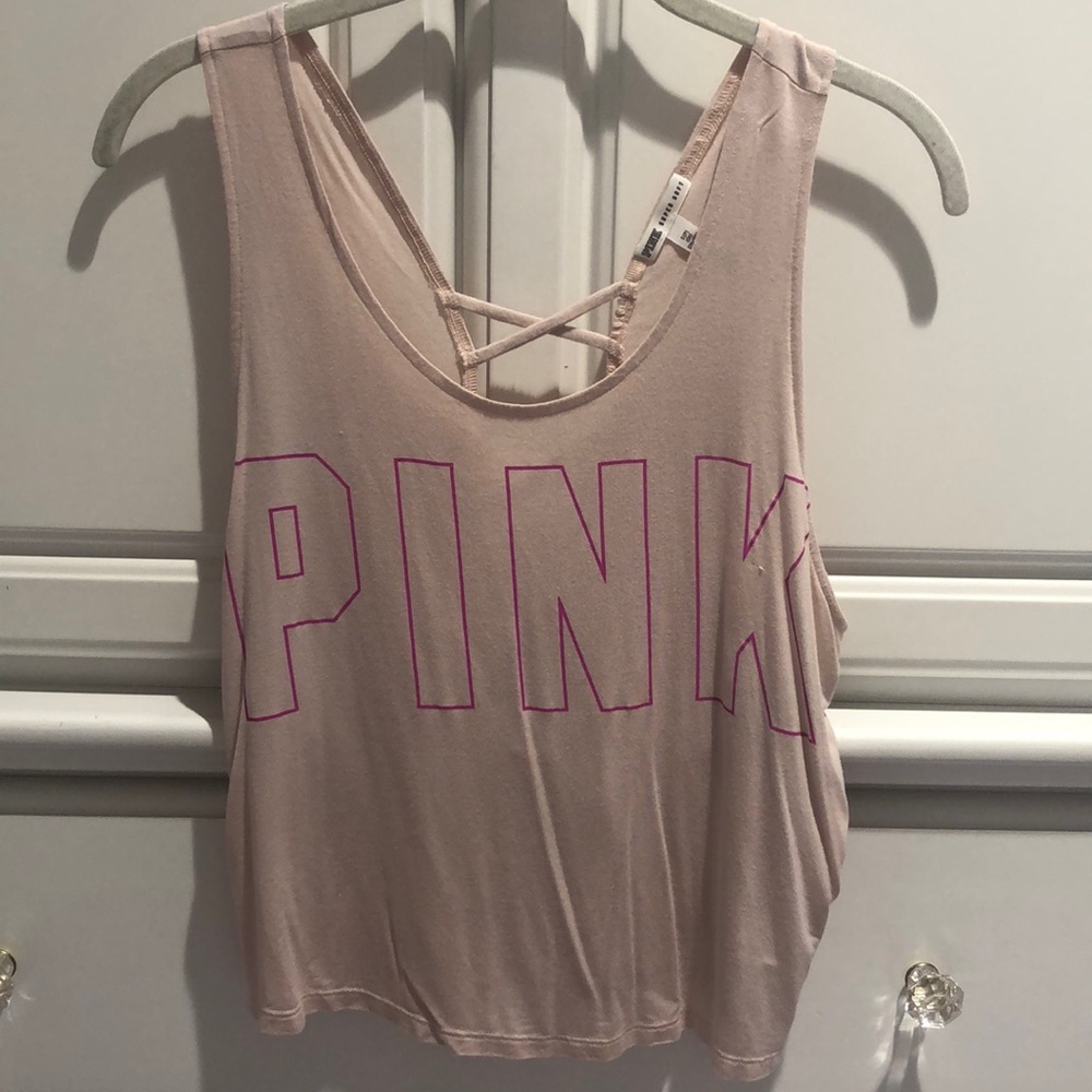VS PINK Open-Back Tank Top
